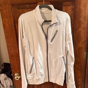 Men's White Lululemon Track Jacket